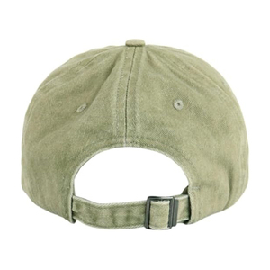 Gorra de béisbol unisex ajustable de algodón lavado verde oliva claro, sin estructura, transpirable e impermeable, estilo Dad Hat, para venta al por mayor. - Product Image 3