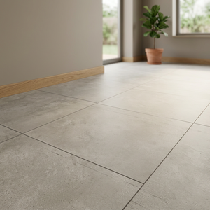 กระเบื้องพอร์ซเลนสีเทา Travertine R11 แบบรีเคิร์ฟ หนา 20 มม. กันลื่น ทนทานต่อการสึกหรอ พร้อมกาวสำหรับปูพื้นภายนอกเชิงพาณิชย์ - Product Image 3