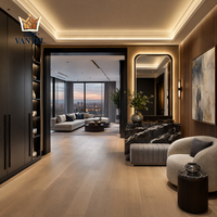 Ensemble de meubles d'entrée sur mesure Vantel OEM avec armoire à chaussures et banc pour projets de villas et d'appartements