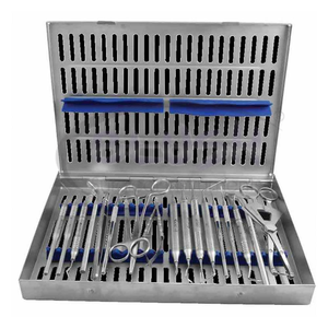 Implant Surgery Kit with Cassette Dental Surgical Instruments Stainless Steel Autoclavable Implant Tools Set By <b>Blush</b> Surgical - Product Image 1