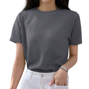 Paquete de Camisetas de Manga Corta de Algodón para Mujer, Suaves y Cómodas, Estampadas y Bordadas, Antiarrugas y Transpirables - Product Image 4