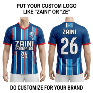 Camiseta de Fútbol de Poliéster Interlock Transpirable de 260 GSM, Color Granate y Dorado, Personalizable con Sublimación, Bordado e Impresión de Logotipo - Product Image 2