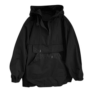 Relevo Industries Men's Hooded Windproof <b>Lightweight</b> Full Sleeve Casual <b>Jacket</b> Solid Color Zipper Front Design Streetwear - Product Image 2