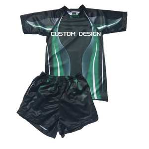 Ensembles de maillots de rugby respirants, grande taille, manches courtes, nouveau style, nom et numéro personnalisés, uniforme d'entraînement unisexe - Product Image 3