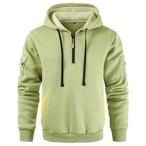 Nuevas sudaderas con media cremallera, estilo vintage, con múltiples bolsillos, casuales, holgadas, transpirables, de moda, para hombre. - Product Image 4