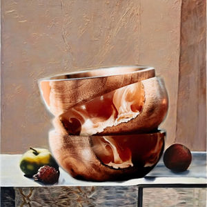 Cuenco de nueces de madera de resina epoxi de Color de nueva tendencia, vajilla decorativa para comida del hogar, herramientas de cocina, cuenco de resina de madera Natural - Product Image 1