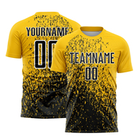 Nuevo Uniforme de Fútbol de Manga Corta Transpirable de Talla Grande, de Alta Calidad, con el Último Diseño, 100% Poliéster, Personalizable
