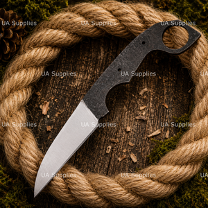 Cuchillo de Caza EDC de Hoja Fija Forjado a Mano en Acero al Carbono con Punta Caída, 8 Pulgadas de Longitud Total, OEM Disponible, Directo de Fábrica - Product Image 6
