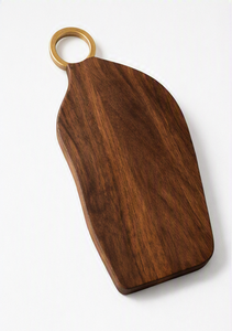 Planche à découper en bois de manguier de qualité supérieure, forme asymétrique, robuste, élégante, en bois organique, vente en gros - Product Image 3