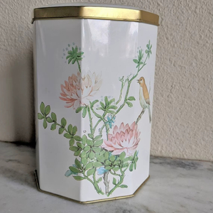 Decorative Floral Tin <b>Jar</b> Perfect for Spice Storage Masala Organize And Dry Snack Biscuits Cookies And Namkeen Storage Container - Product Image 1