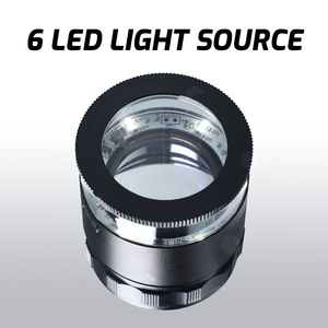 Lupa Recargable de Alta Calidad 10X con 9 Retículas, Lente de Cristal, Herramienta para Joyeros, Relojeros, Monedas y Coleccionistas - Product Image 4