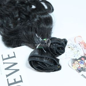 Luxury Premium Clip-in <b>Extensions</b> Vietnamese Super Double Drawn Cuticle Aligned Remy 100% Virgin Customize Texture Color 32" - Product Image 4