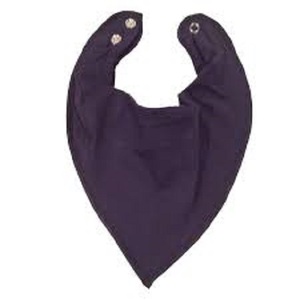 100% Organic BPA-Free <b>Large</b> Soft Waterproof Baby Feeding Bibs Custom Blue Snap Button Designs New Food Grade Washable Supplies - Product Image 3