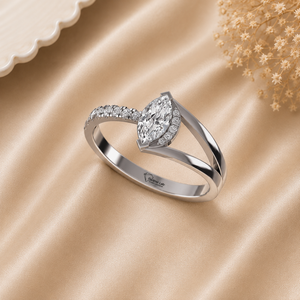 Vintage Style Marquise Cut Lab Grown <b>Diamond</b> <b>Ring</b> 925 Silver 9kt, 14kt, 18kt Gold <b>Rings</b> for Women's Jewelry - Product Image 1