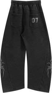 Washed Barrel Sweatpants Print Baggy Wide Leg <b>Pants</b> Women Men Casual Vintage <b>Y2K</b> Unisex Graphic Lantern Trouser - Product Image 2