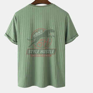 T-shirts imprimés pour hommes en coton 100% légers et à séchage rapide, vêtements de mode à prix bas, coupe ample - Product Image 2