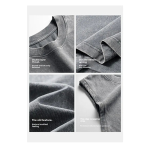 Gilet sans manches délavé et vieilli pour homme, 100 % coton respirant, écologique, style rétro urbain, coupe ample, décontracté - Product Image 3