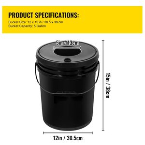 Sistema Idroponico DWC per Uso Domestico, Kit di Coltivazione a Acqua Profonda da 5 Galloni con 4 Secchi, Pompa e Pietra Porosa - Product Image 2