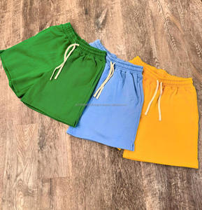 Precio de fábrica Logotipo personalizado Gimnasio de los hombres French Terry Shorts 100% algodón High Street Style Solid Fitness Sweat Shorts para correr - Product Image 1