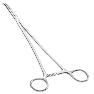 คีมหนีบหลอดเลือดสเตนเลสสตีลพิมพ์โลโก้ตามสั่งคุณภาพสูง ราคาประหยัด คีมผ่าตัดแบบใช้มือ ผลิตตามแบบ OEM เครื่องมือโลหะ - Product Image 1
