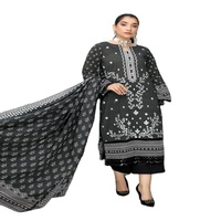 Exportation qualité dames Shalwar Kameez 100% coton imprimé costumes été grande taille pakistanais importation costumes