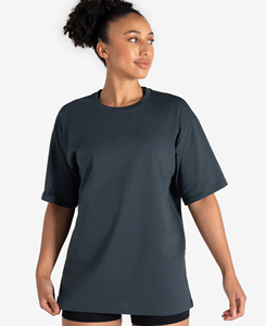 Camiseta Ligera de Alta Calidad para Mujer, Cuello Redondo, Talla Grande, Color Sólido, Corte Holgado, 100% Algodón Jersey, Manga Corta, para Todas las Temporadas - Product Image 2