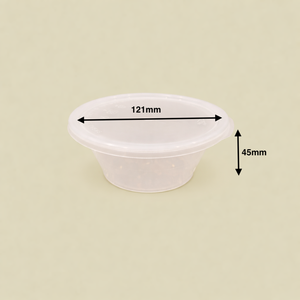 ภาชนะ PP ขนาด 8 ออนซ์ ฝาปิดกันรั่ว เป็นมิตรกับสิ่งแวดล้อม ใช้กับไมโครเวฟได้ ปลอดสาร BPA ย่อยสลายได้ ใช้กับช่องแช่แข็งได้ เหมาะสำหรับอาหารแบบนำกลับบ้าน คุณภาพพรีเมียม - Product Image 5