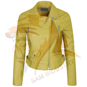 Chaqueta de Cuero Vintage de Alta Calidad para Mujer, Nueva Moda, Chaqueta de Cuero con Cierre y Manga Larga para Otoño e Invierno - Product Image 4