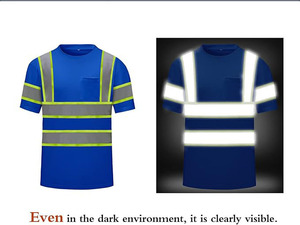 เสื้อเชิ้ตทำงานแขนยาวสะท้อนแสงสองสีขายดี มองเห็นได้ชัดเจน ผลิตจากโพลีเอสเตอร์ 100% เสื้อเซฟตี้แบบสะท้อนแสง - Product Image 3