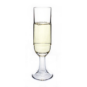 Verre à champagne de camping en plastique transparent sans BPA - Product Image 4
