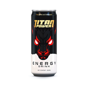 Bebida Energética Titan Power de 250 ml, Alta en Cafeína, Bebida Funcional, Marca Privada, Fabricante OEM ODM, Venta al por Mayor, Exportación - Product Image 1