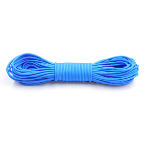 Light Blue 4mm Paracord Rope 550 Type Nylon Utility <b>Cord</b> for Camping, Survival, Craft and DIY Use - Product Image 1