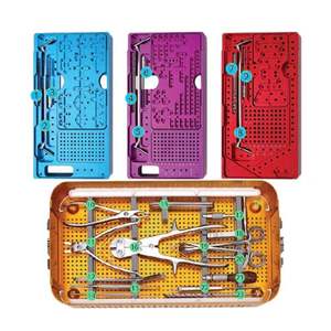 Stainless Steel Mesh <b>Cage</b> Insertion Fixation Instruments Anterior/Posterior Spinal Fusion <b>Cage</b> Set CE Certified Dentavex Manual - Product Image 1