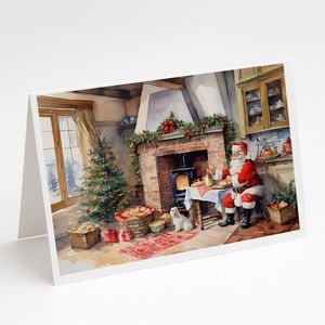 Lunatique A7 Taille 5x7 Cartes Vierge Paquet de 8 Biscuits avec Père Noël Cartes de Voeux avec Enveloppes - Product Image 1