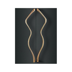 Tiradores de Metal Contemporáneos para Gabinetes, Diseño Ondulado Novedoso, Herrajes Duraderos para Muebles de Cocina - Product Image 2