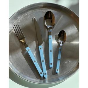 Mirror Polish Cutlery <b>Set</b> With Green Resin Handles Dishwasher Safe Eco Friendly Flatware <b>Sets</b> For Cafe Restaurant Supplies - Product Image 6