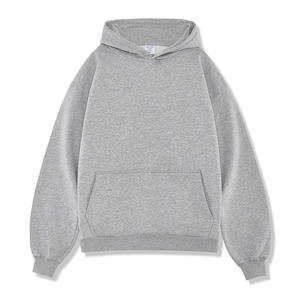 Nouveau sweat à capuche en molleton épais pour homme, couleur unie, hiver, 100% coton, écologique, avec poche, coupe classique, OEM - Product Image 1