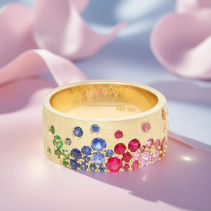 สายคาดครึ่งลายหินสีสวยงามพร้อมชุดฟลัชประดับเพชร CZ สำหรับงานแต่งงานจำลองทำจากผ้าซาตินสายคาดสไตล์ซิการ์ - Product Image 4