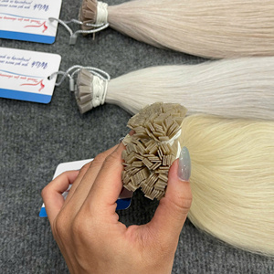 Tendance Mode : Extensions de Cheveux Humains Vietnamiens 100% Naturels à Pointe Plate, Nouvelle Couleur Pastel Brillante, Sans Nœuds, Sans Perte, Prêtes à l'Expédition - Product Image 1