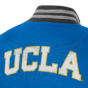 Chaquetas de Béisbol Varsity Personalizadas al por Mayor de Quilmes Enterprises para UCLA Bruins, Chaquetas Casuales de Forro Polar Bordadas Unisex - Product Image 5