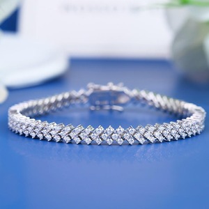 Premium Quality 925 Silver Oval Cut Moissanite Claw Setting Luxury Tennis Chain Bracelet Ins Niche <b>Love</b> Simple Temperament - Product Image 4