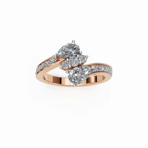Anillo de Diamantes Cultivados en Laboratorio Stellar Fusion en Oro Rosa de 18K con 19 Diamantes, Joyería de Lujo para Mujer - Product Image 1
