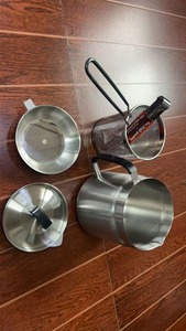 Pot à huile en acier inoxydable avec panier filtrant, récipient de stockage d'huile de cuisson avec couvercle - Product Image 2