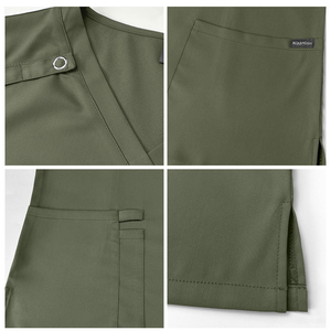 Conjunto de Uniforme Médico para Mujer, de Algodón y Poliéster, con Bolsillos y Porta Estetoscopio - Product Image 6