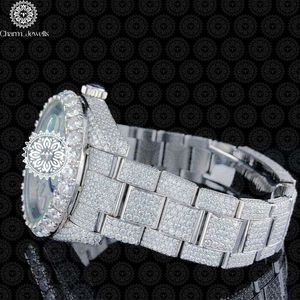 Charm_Jewells Luxury Tonneau <b>Watch</b> 38mm Stainless Steel Diamond Encrusted Sapphire Crystal Analog Quartz Women's Fashion - Product Image 3