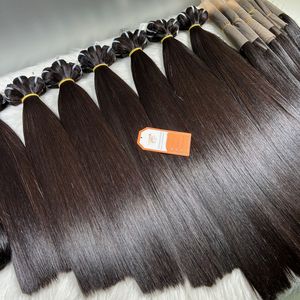 Precio al por mayor de doble máquina de trama vietnamita Remy extensiones de cabello virgen cutícula alineada hueso recto crudo paquetes de cabello humano - Product Image 4