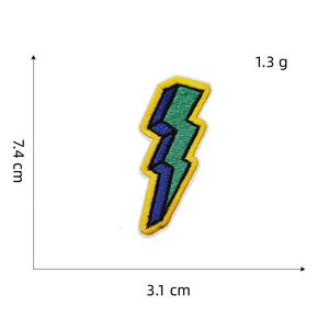 Patchs brodés personnalisés en gros, thermocollants, motif tasse à café, patch en tissu brodé 3D pour chapeaux, sacs, vestes, vêtements DIY, OEM - Product Image 2