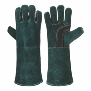 Reinforced Cowhide Split Leather Anti-Vibration Welding Gloves Heavy Duty <b>Abrasion</b> Resistant Industrial Safety Cuff BBQ Gloves - Product Image 6