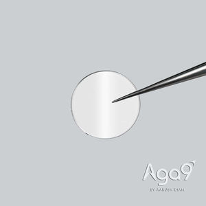 Plaque de diamant ronde monocristalline Aga9 de 5 mm de diamètre, polie des deux côtés, épaisseur de 0,4 mm - Product Image 3
