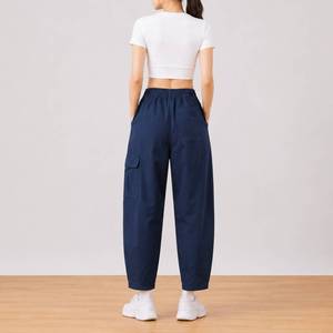 Women's Casual Corduroy Tapered Capri Pants - Product Image 3